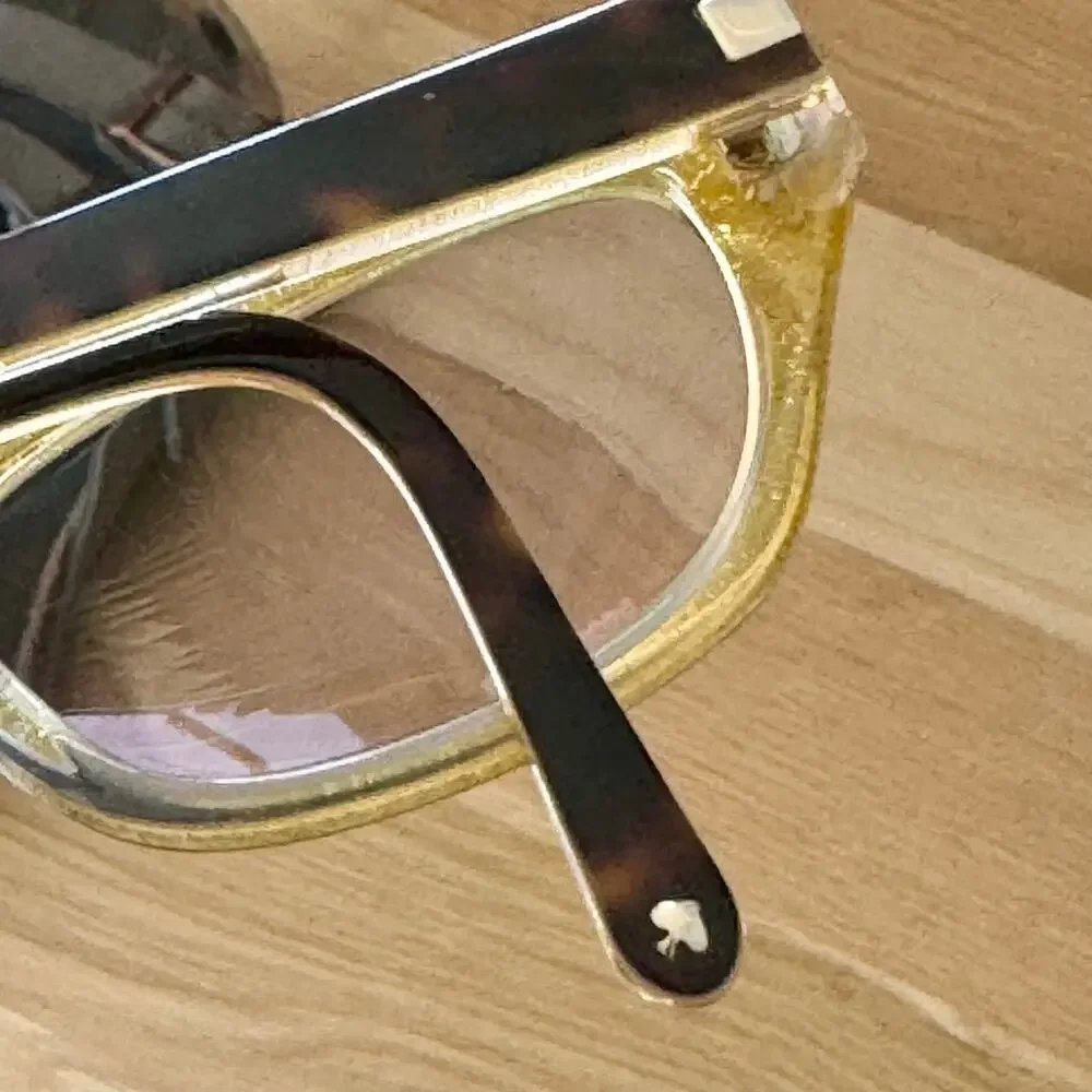Kate Spade Women's Tort Gold Sparkle Vivi JBY 135 Eyeglasses Frames